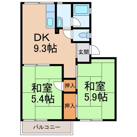 ラベニュー岩橋の物件間取画像